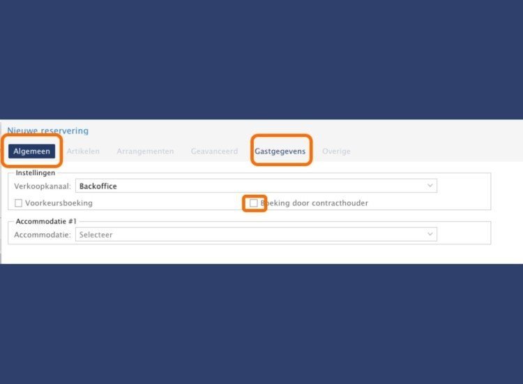 Eine neue Buchung vornehmen